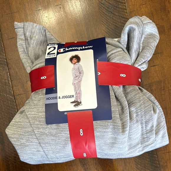 Champion Boys' Grey Hoodie & Jogger Set - Picture 3 of 6